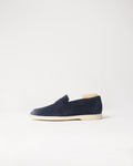 Berwick Flex Walk Penny Loafer 10133 Repello Suede Gum Oil Baltic leather shoes side view