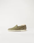 Berwick Flex Walk Plain Loafer 195 Go Rain Janus Suede Quercia leather shoes side view