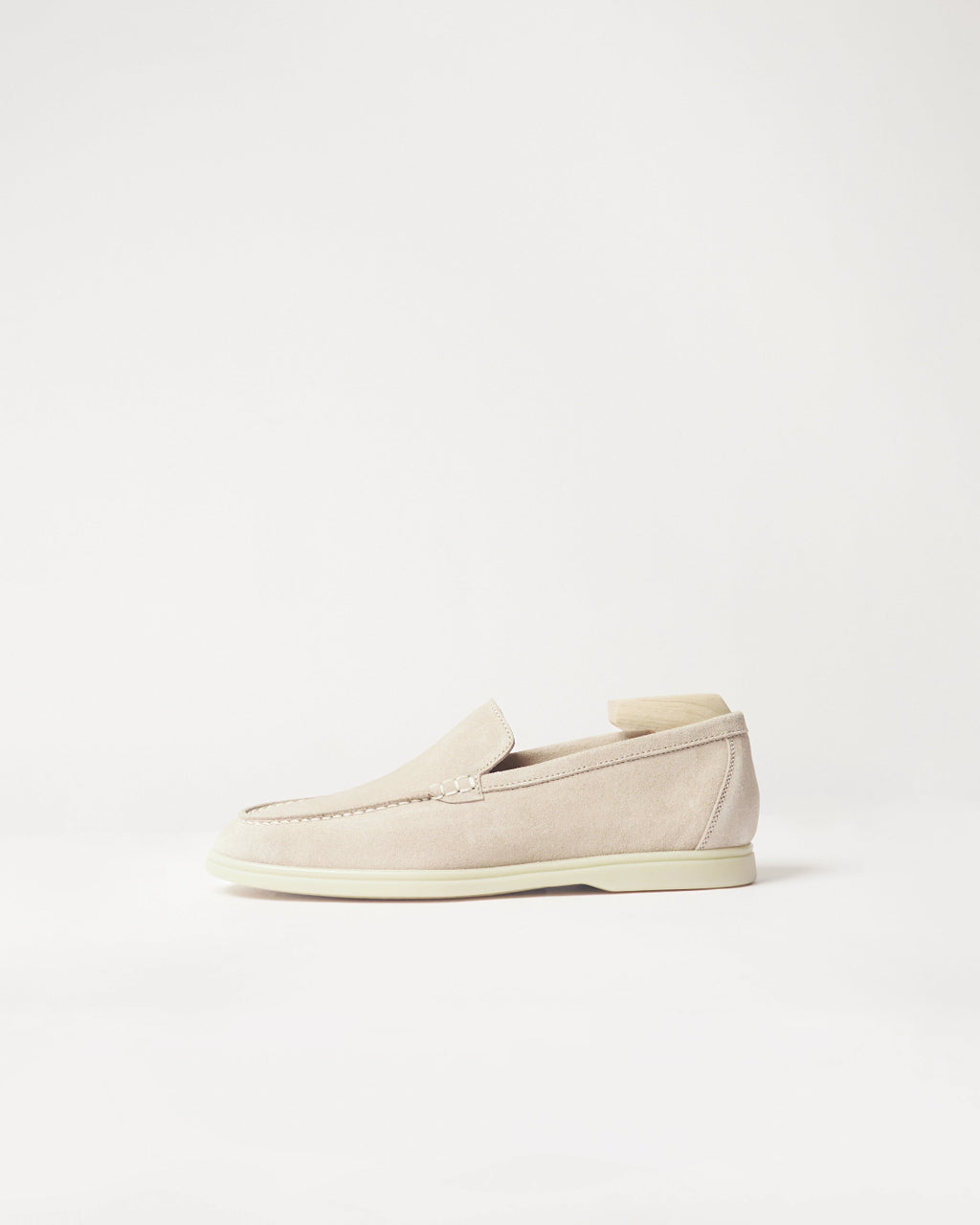 Berwick Flex Walk Plain Loafer 195 Yankee Suede Avola leather shoes side view