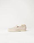 Berwick Flex Walk Plain Loafer 195 Yankee Suede Avola leather shoes side view