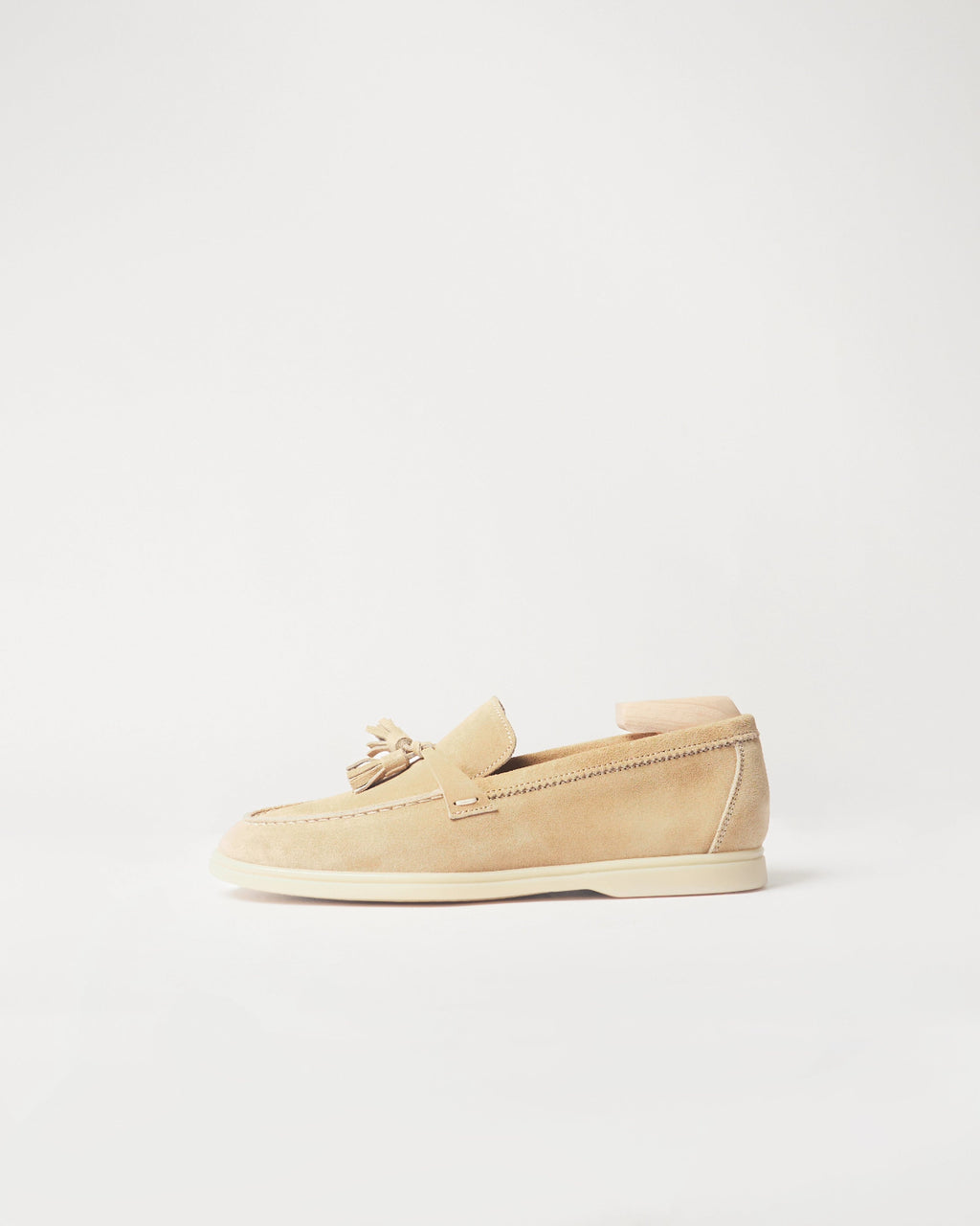 Berwick Flex Walk Tassel Loafer 197 Go Rain Janus Suede Sughero leather shoes side view