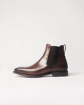 Berwick Chelsea Boot 376 Nomera Dark Brown Elastico Marron leather boot side view