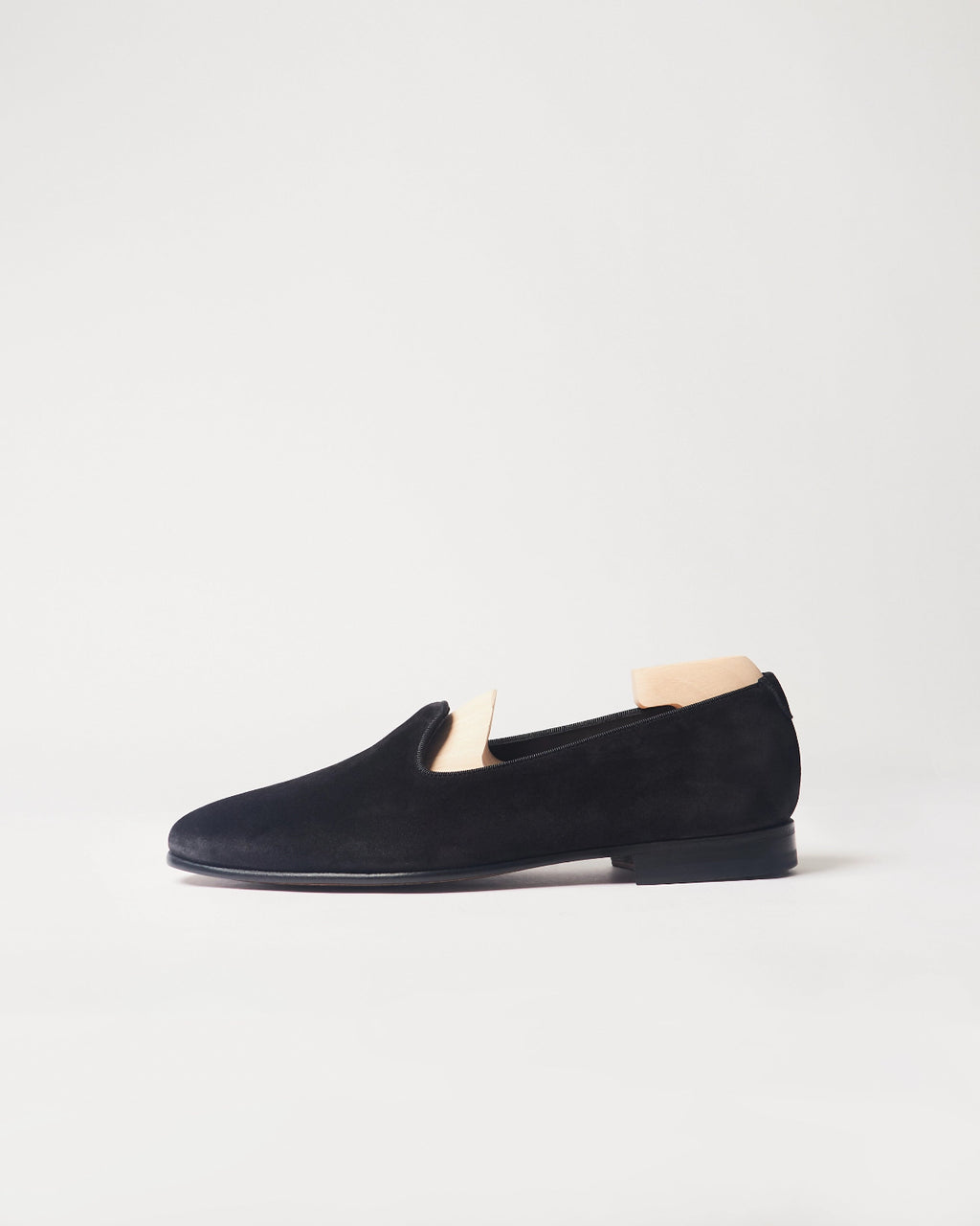 Berwick Slip On 5198 Go Rain Suede Black shoe side view