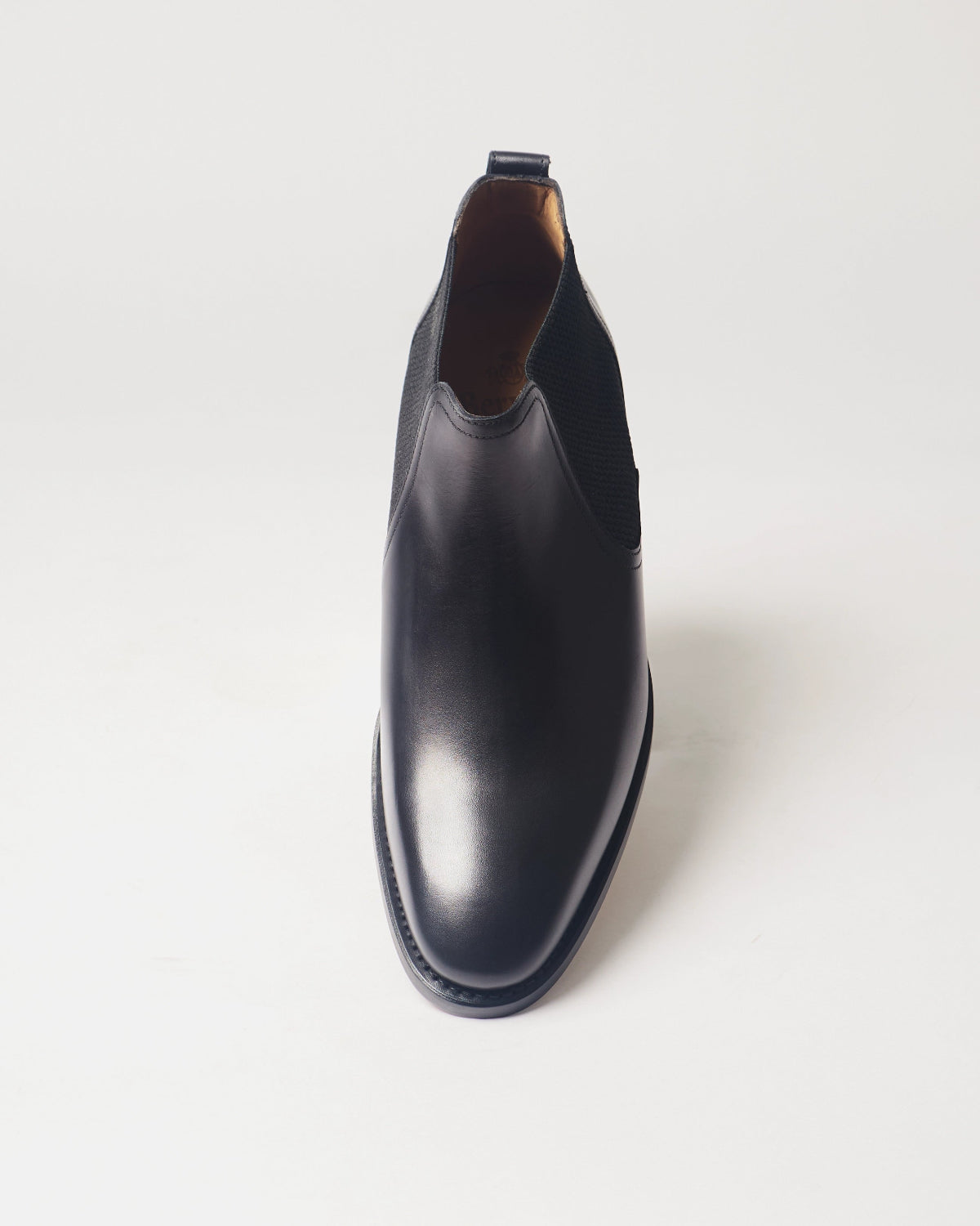 Berwick Mid Chelsea Boot 548 Box Calf Black leather boot front view