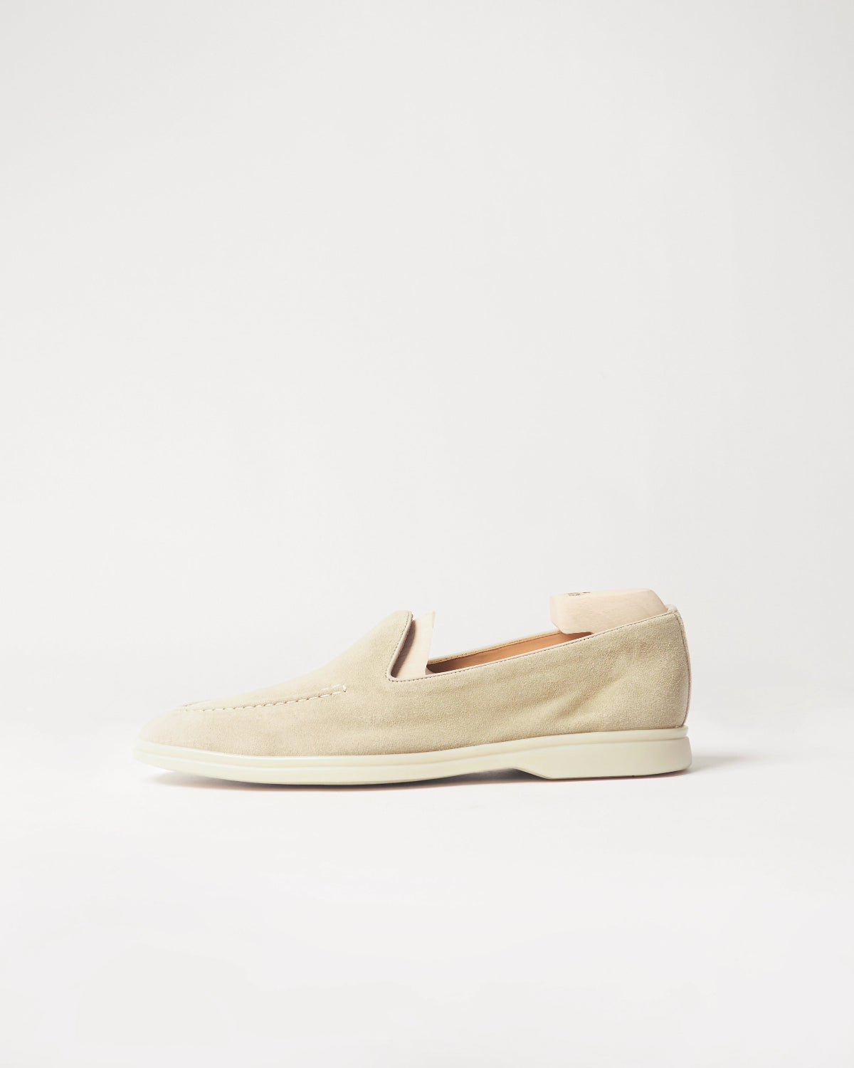 Berwick Flex Walk Apron Loafer 5505 Go Rain Janus Suede Sughero leather shoes side view