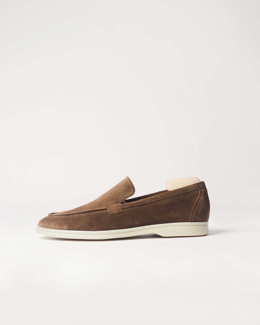 Berwick Flex Walk Loafer 5542 Go Rain Janus Suede Noce brown shoe side view