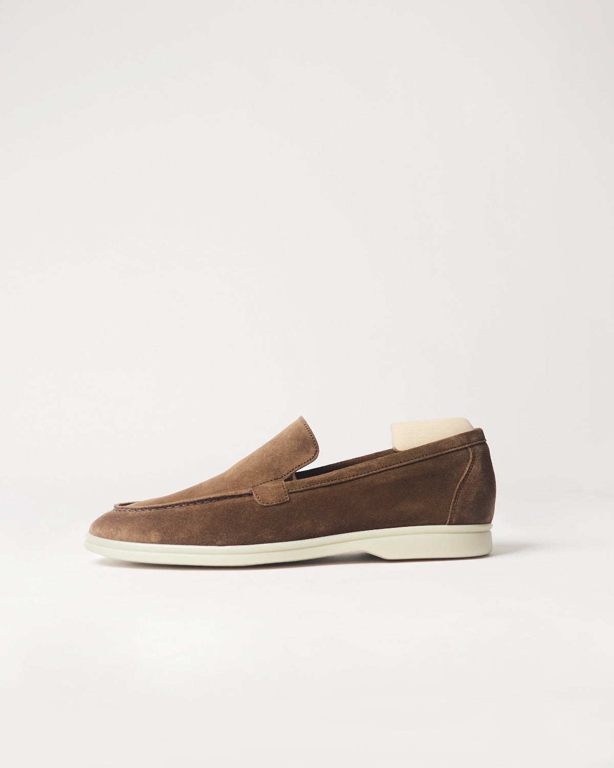 Berwick Flex Walk Loafer 5542 Go Rain Janus Suede Noce brown shoe side view
