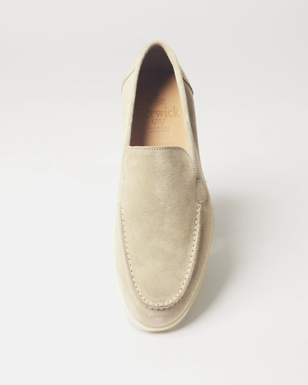 Berwick Flex Walk Loafer 5542 Go Rain Janus Suede Sughero leather shoes top front view