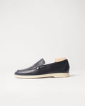 Berwick Flex Walk Loafer 5542 Loan Black grained leather shoes side view