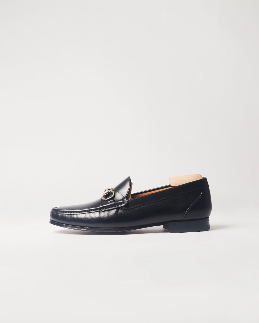 Berwick Horsebit Loafer 5605 Box Calf Black smooth leather shoe side view
