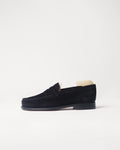 Berwick French Loafer 5732 Go Rain Suede Black shoe side view