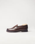 Berwick French Loafer 5732 Nomera Dark Brown smooth leather shoe side view