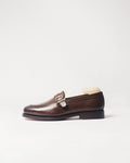 Berwick Strap Loafer 5770 Nomera Dark Brown smooth leather shoe side view