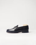 Berwick Horsebit Loafer 5791 Box Calf Black smooth leather shoes side view