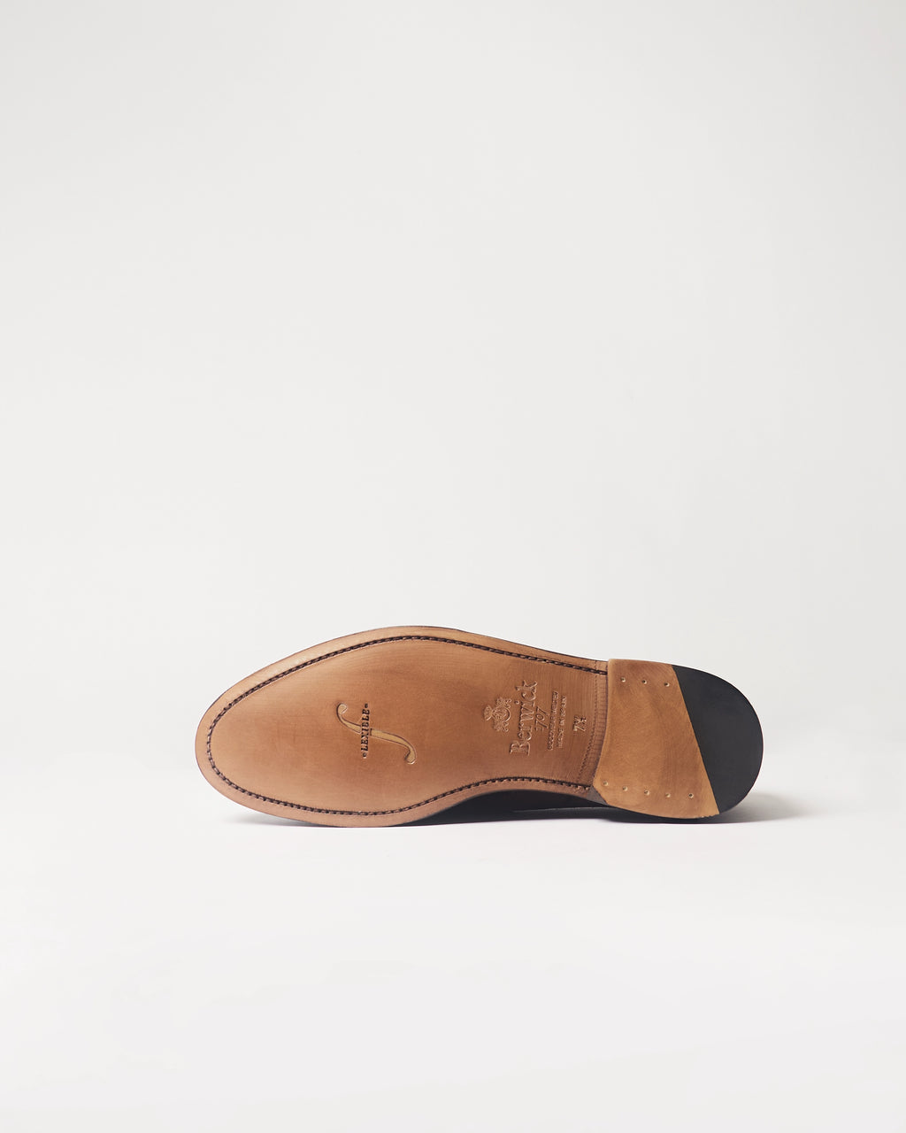 Berwick Dress Full Strap Loafer 5794 Repello Suede Gum Oil 173 leather shoes rubber outsole view