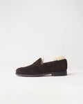 Berwick Dress Full Strap Loafer 5794 Repello Suede Gum Oil 173 leather shoes side view