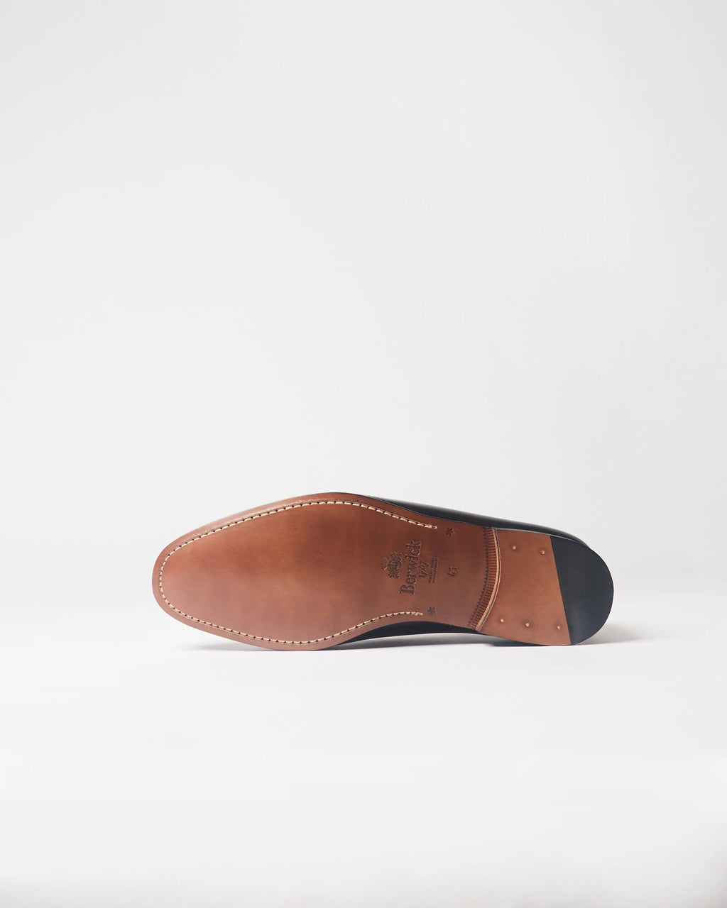 Berwick Slip On 5198 Box Calf loafers in Black outsole detail