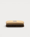 aphir BDC Large Horsehair Brush with brown bristles and wooden handle side view