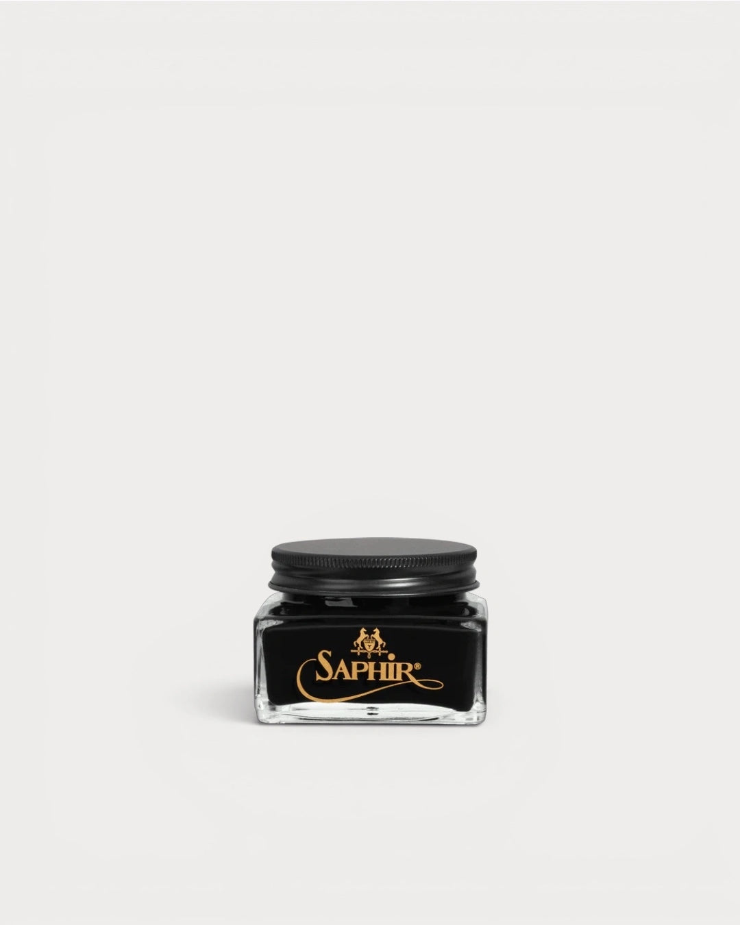 Saphir Medaille dOr Creme 1925 01 Black shoe cream jar front view