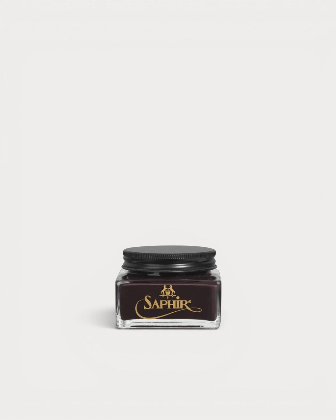 Saphir Medaille dOr Creme 1925 08 Burgundy shoe cream jar front view